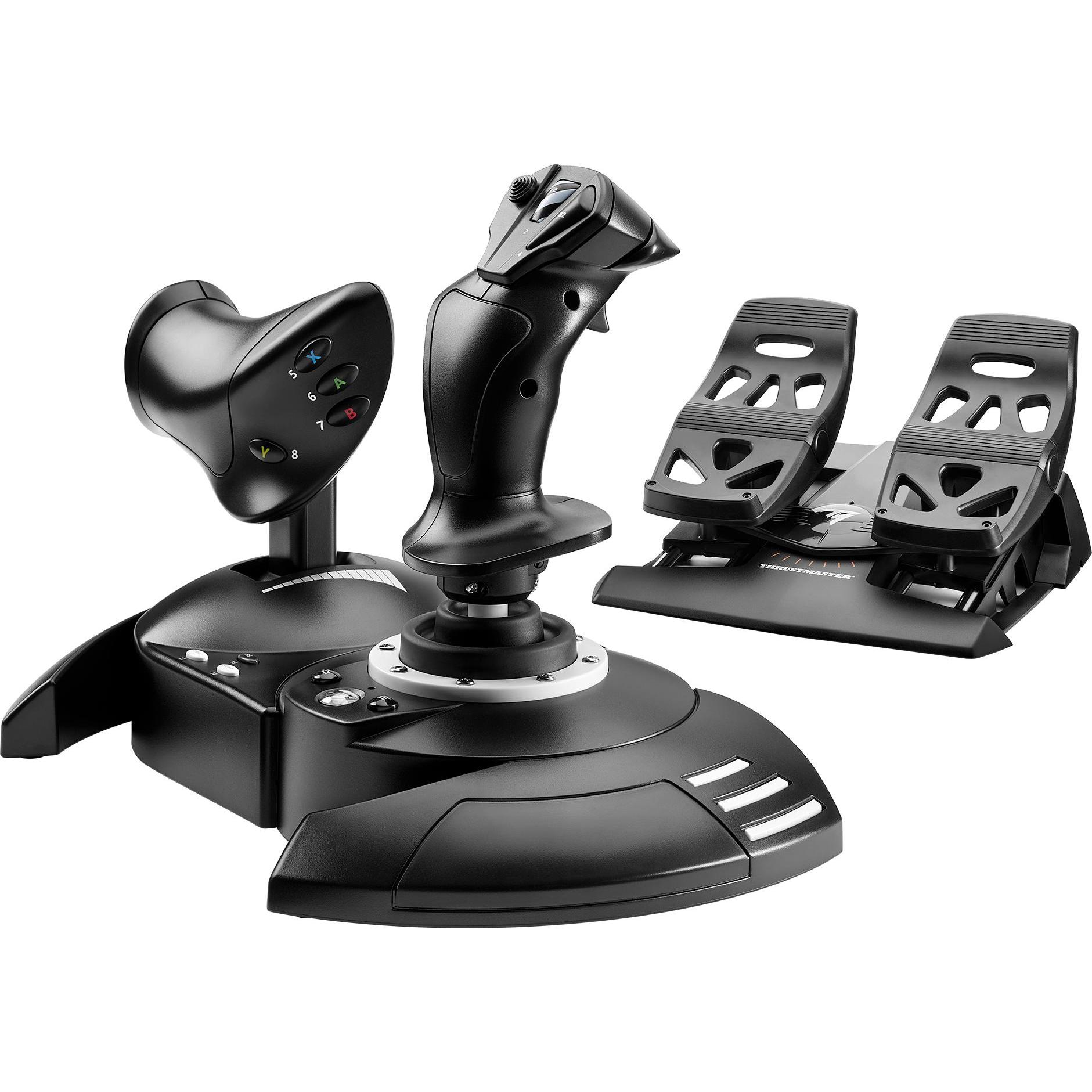Thrustmaster T.Flight Kit completo X (PC, Xbox One X, Xbox Series X, Xbox One S, Xbox Serie S), Controller gaming, Nero