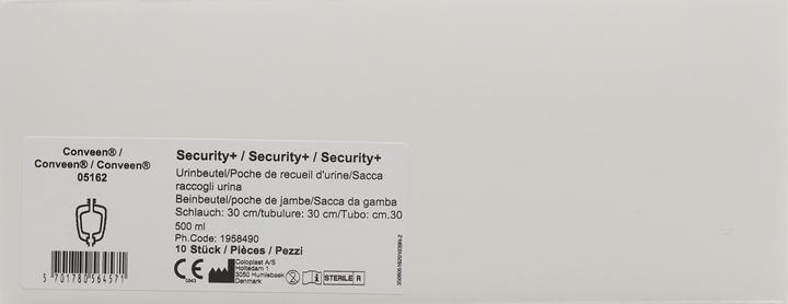 Immagine prodotto Conveen Security Plus Leg Bag 500 ml 30 cm Back Valve sterile, 10 pezzi