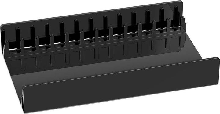 Actual product image Elevar CD Flipper 12 CDs/DVDs/Blu-rays Acryl Schwarz 1 St. (B x H x T) 250 x 45 (CDs)