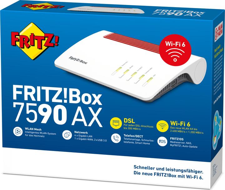 Productafbeelding AVM FRITZ!Box 7590 AX zonder ISDN
