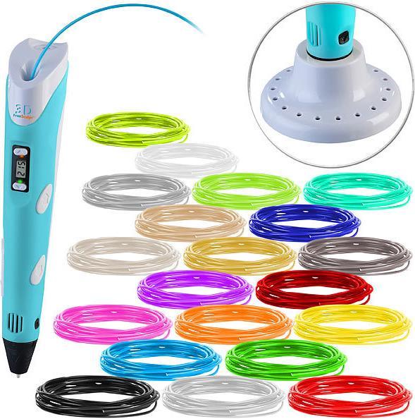 FreeSculpt 3D-Drucker-Stift (PLA, 1.75 mm, 57 g, Mehrfarbig)
