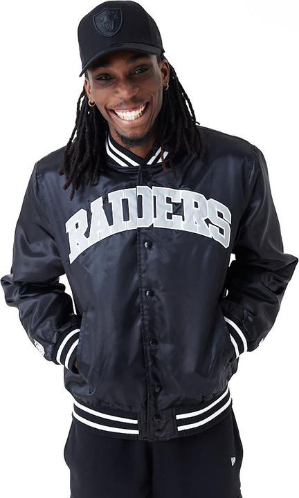 Produktbild New Era Varsity Satin Bomber Jacke Las Vegas Raiders - S (S)
