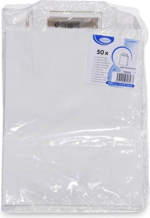 Produktbild Wimex.eu 50 Papiertragetaschen 22+10 x 28 cm weiss