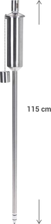 Actual product image Mondex Öl-Gartenfackel aus Edelstahl