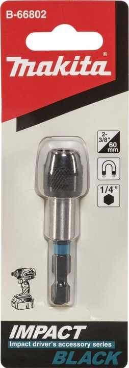 Produktbild Makita Bit-Halter mit Schnellwechselsystem 1/4 magnetisch 60 mm (3/8")