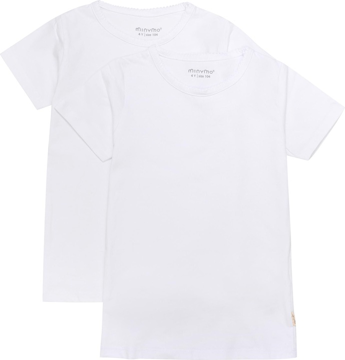 Actual product image Minymo T-Shirt Set of 2 White Size 104 (104)