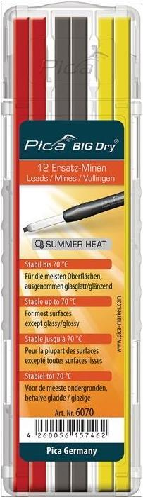 Actual product image Pica Replacement refills BIG-Dry SUMMER (12 pcs., 2 mm, 2B)