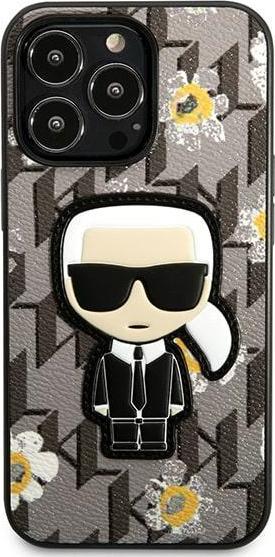 Produktbild Karl Lagerfeld KLHCP13XPMNFIK1 iPhone 13 Pro Max 6,7" szary/grey Flower Ikonik Karl (Apple iPhone 13 Pro Max)