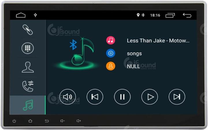 Image du produit JFSound Autoradio Android universel GPS Bluetooth WiFi USB DAB+ écran tactile 10 pouces Carplay Android Auto