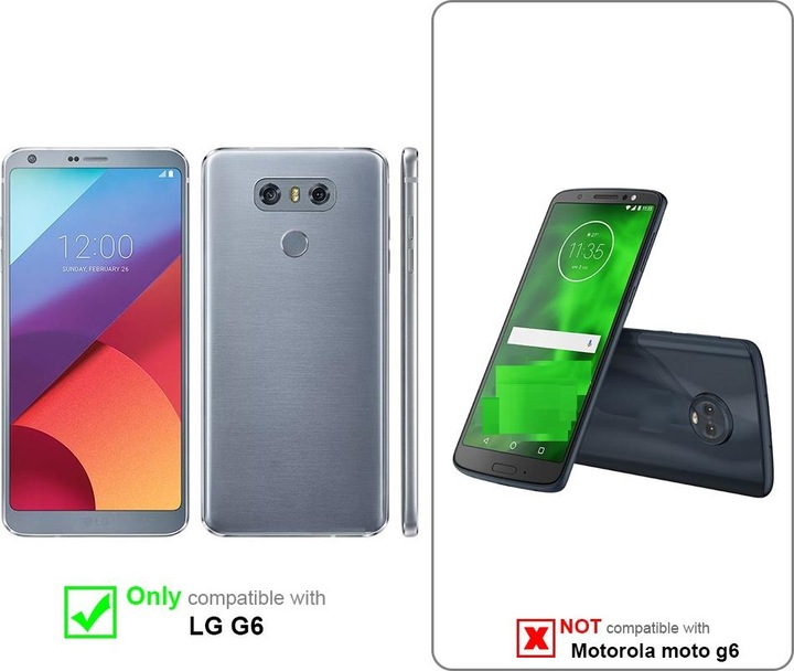 Produktbild Cadorabo TPU Matt Metallic Cover (LG G6)