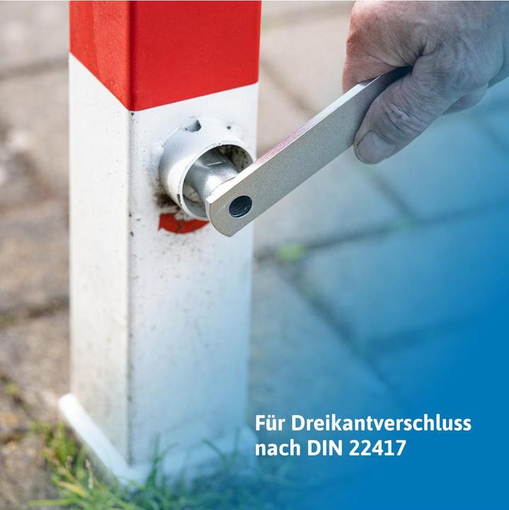 Produktbild Dönges Schlüssel für Absperrpfosten | Dreikantschlüssel M12 19 mm, Dreikant M12