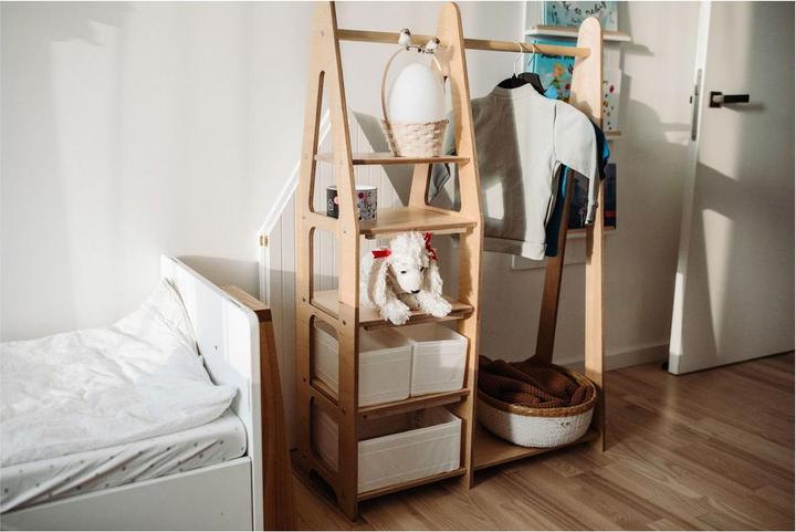 Actual product image Duck Woodworks Children's wardrobe with shelves