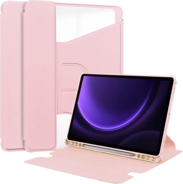 Image du produit Cover-Discount Galaxy Tab S9 FE - Étui pour tablette rose à 360 degrés (Galaxy Tab S9 FE)