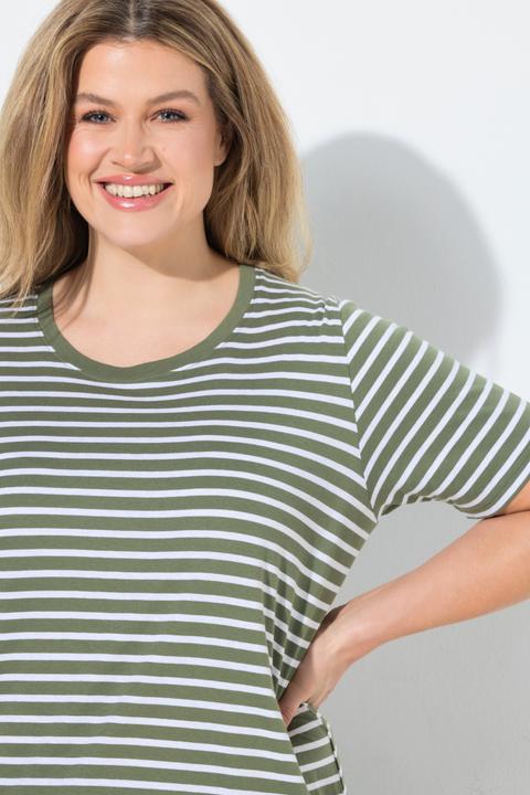 Produktbild Ulla Popken Pyjama, Ringel, Rundhals, Halbarm (54)