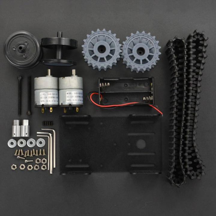 Immagine prodotto DFRobot Black Gladiator - Sottocarro cingolato per robot cingolati