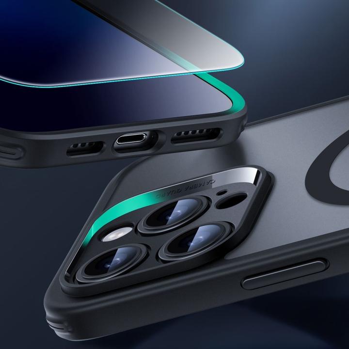 Produktbild ESR Etui Classic Pro Set Halolock MagSafe na iPhone 16 Pro - czarne (Apple iPhone 16 Pro)