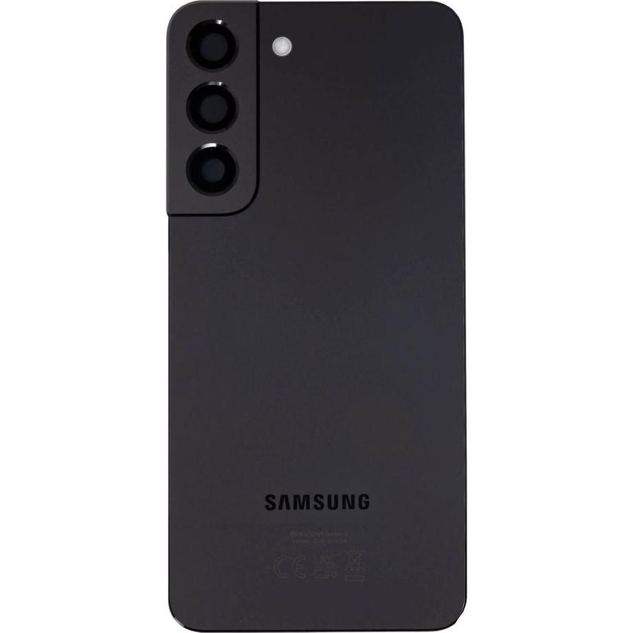 Samsung S901B Galaxy S22 Battery Cover Phantom Black (Service Pack), Smartphone Akku