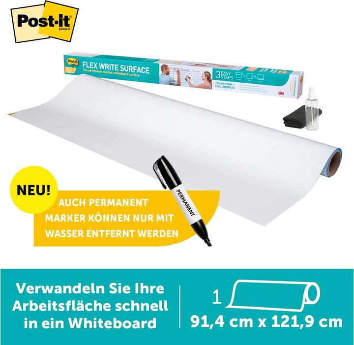 Produktbild Post-it Whiteboard Folie (90 x 120 cm)