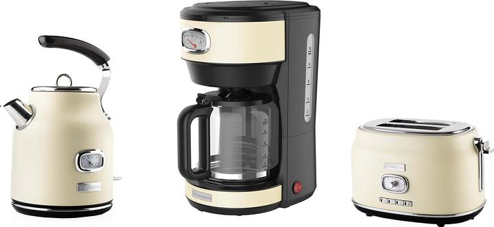 Immagine prodotto Westinghouse Set da colazione retrò Tostapane a 2 scomparti, bollitore da 1,7 litri e macchina per il caffè (1.70 l)