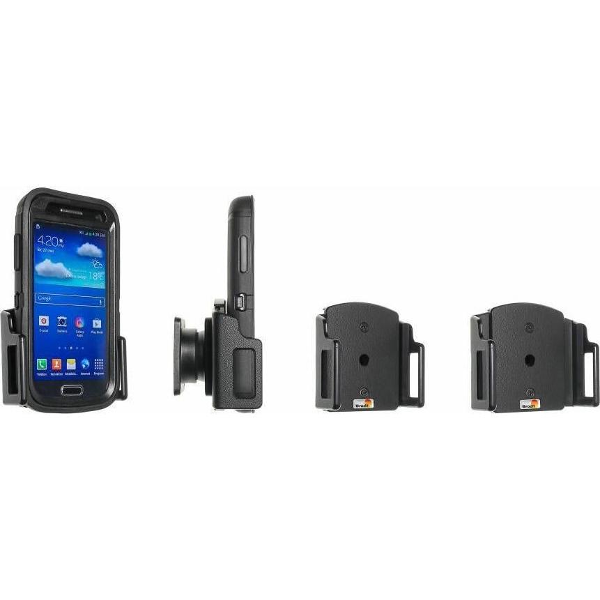 Brodit passiver Universal Halter (Breite 62-77 mm / Dicke 12-16 mm), Smartphone Halterung, Schwarz