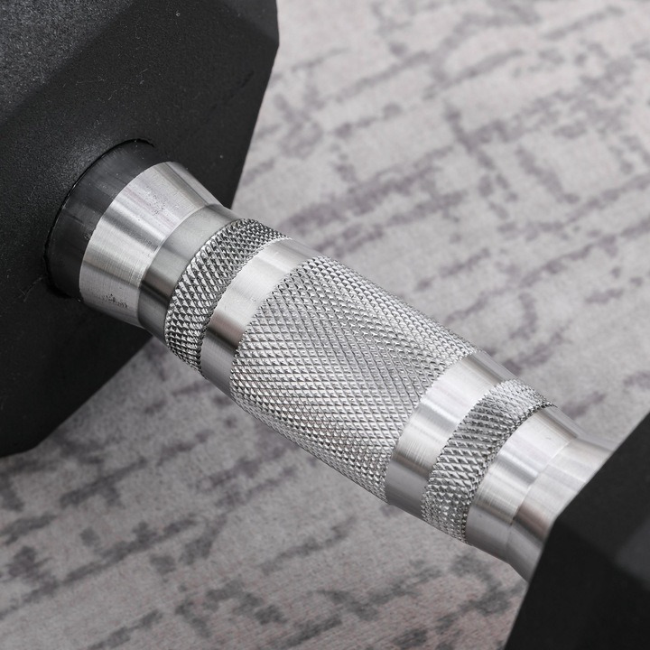 Image du produit Homcom Entraînement au poids des haltères, bras triceps et biceps, épaules, dos, poitrine (1 x 12.5 kg)