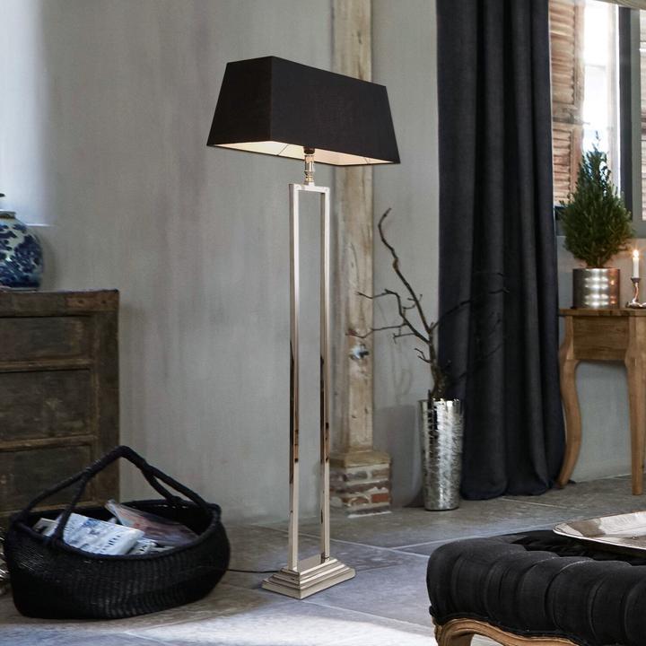 Produktbild Loberon Stehlampe Barki schwarz/silber (E27)