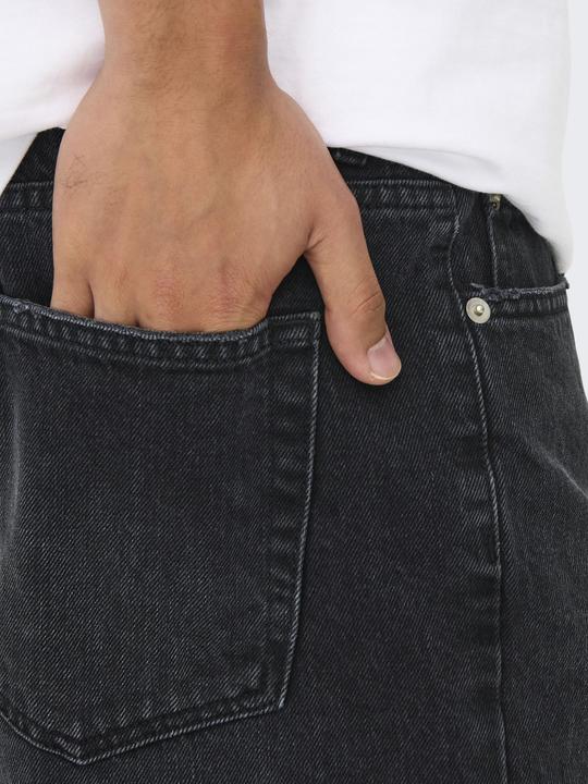 Actual product image Only & Sons Onsedge Black 2047 Tai Dnm Shorts Noos (S)