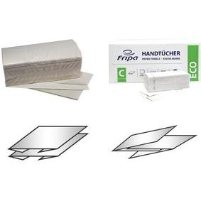 Thumbnail - Fripa Handtuchpapier ECO, 250 x 230 mm, V-Falz, weiss 2-lagig, aus 100% Altpapier - 1 Stück (4012104, Haushaltspapier, W...