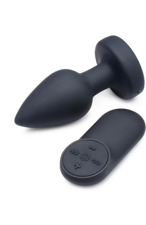 XR Brands Silicone Vibrating LED Plug