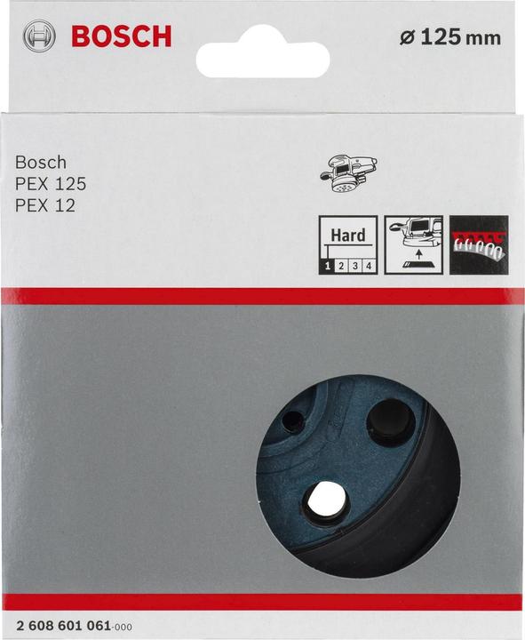 Produktbild Bosch Professional Zubehör Schleifteller hart, 125 mm, für PEX 12, PEX 12 A, PEX 125 (Hart)