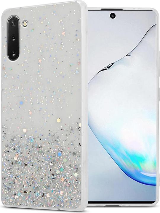 Transparent with glitter