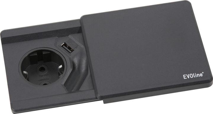 Produktbild Evoline Square80 ohne Qi-Ladefunktion ohne Datenanschluss schwarz