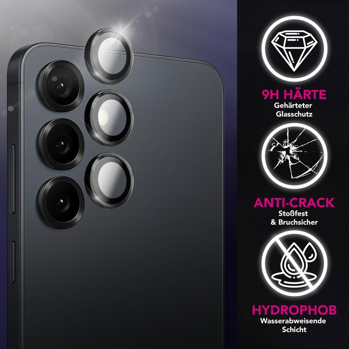 Produktbild Nalia Kameraschutz "Focus.Pro CLX" - Schutz Glas für Kamera Linse Reflexionsfrei - Camera Lens Protector (Samsung Galaxy S25 FE)