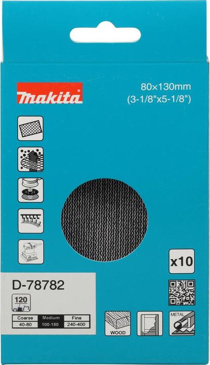 Productafbeelding Makita Netzschleifmittel 80x130 mm A120 - D (A120)
