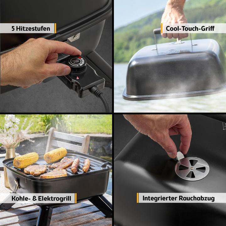 Immagine prodotto TZS First Austria 2-in-1 Kugelgrill (2 kW)