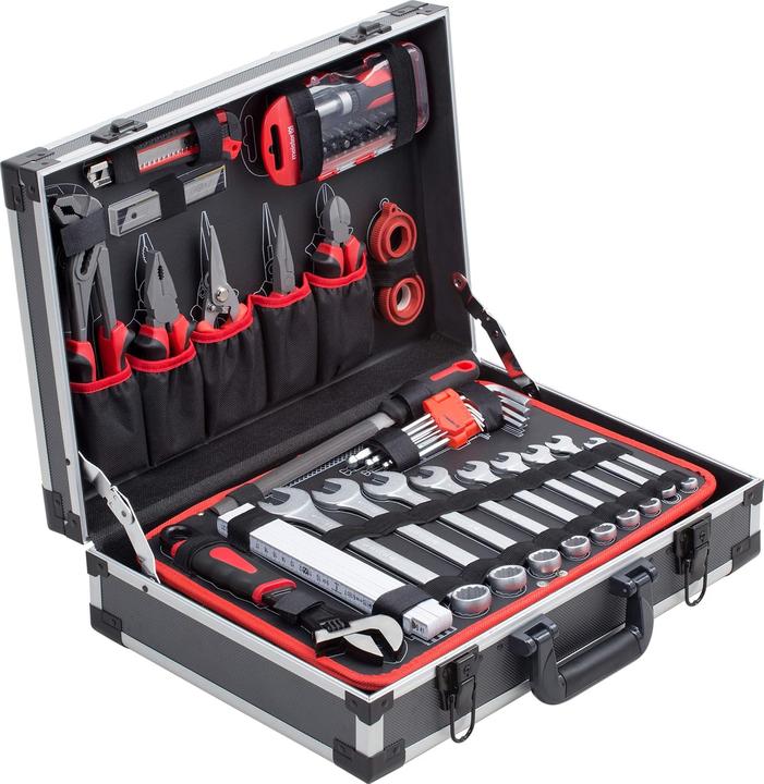 Produktbild Metafranc WU8971470 Heimwerker Werkzeugkoffer bestückt 131teilig (B x H x T) 320 x 140 x 460mm (131 Teile)