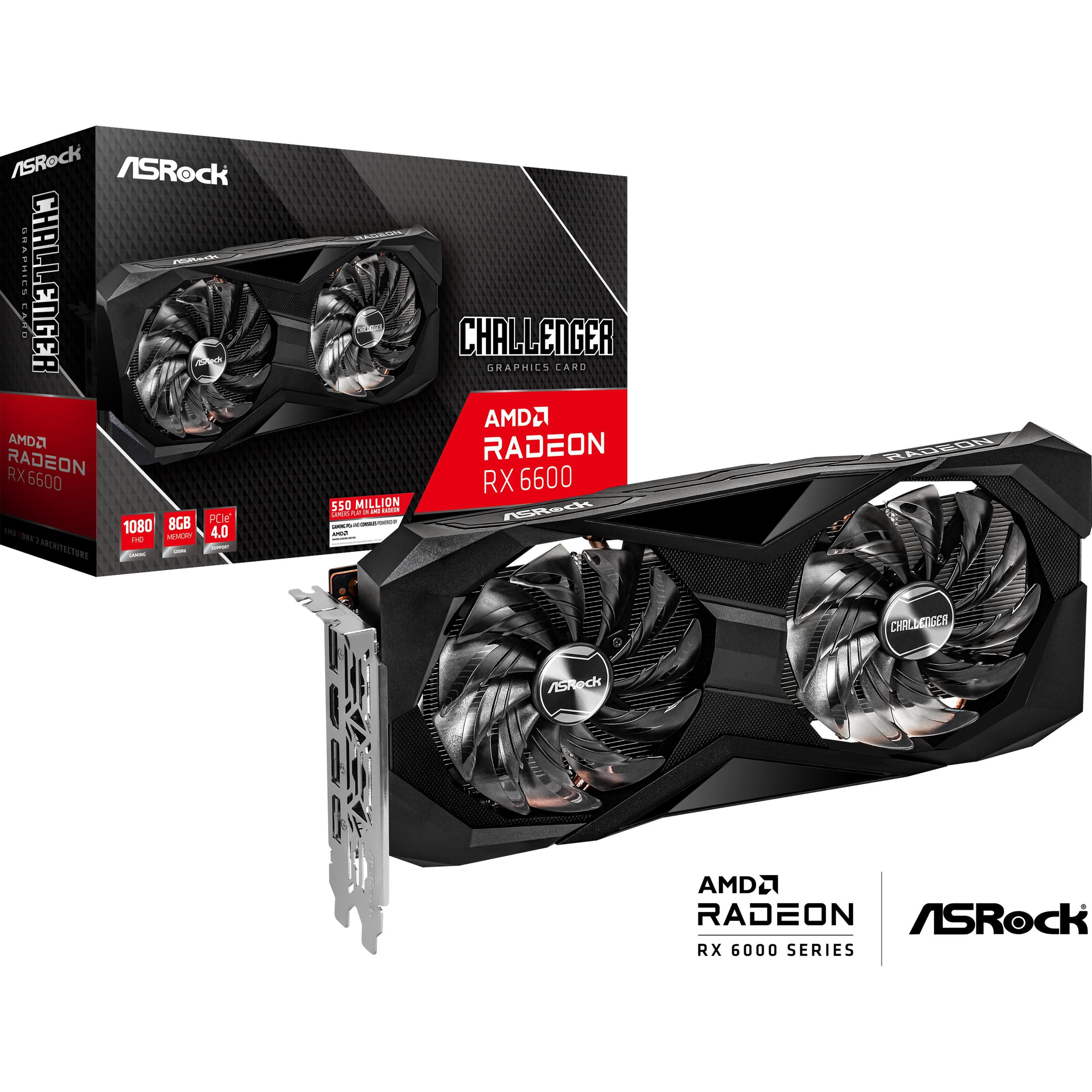 AsRock RX6600 Challenger D (8 GB), Grafikkarte