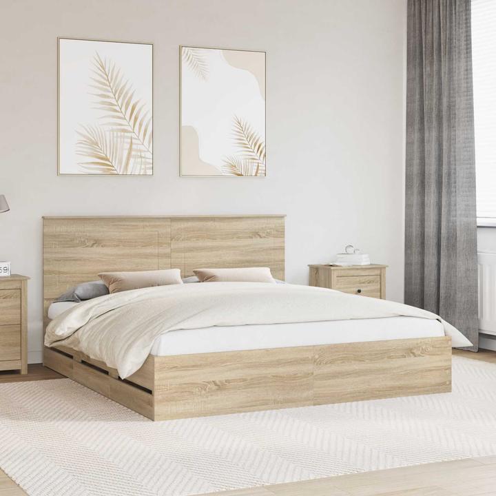 Image du produit vidaXL Moderner Bettrahmen (200 x 200 cm)