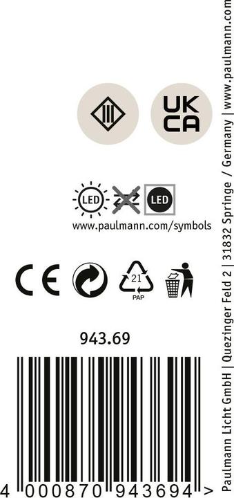 Actual product image Paulmann Outdoor Plug & Shine Floor (1200 lm, IP67)