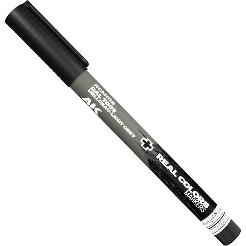 AK Interactive, Marker, Real Colors Marker Hellgrau Light Grey Ral7009 (Hellgrau)