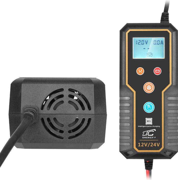 Produktbild Lasmex Automatisches Ladegerät, Mikroprozessor-Gleichrichter LTC 12V/24V 15A (12V, 24V, 15 A)