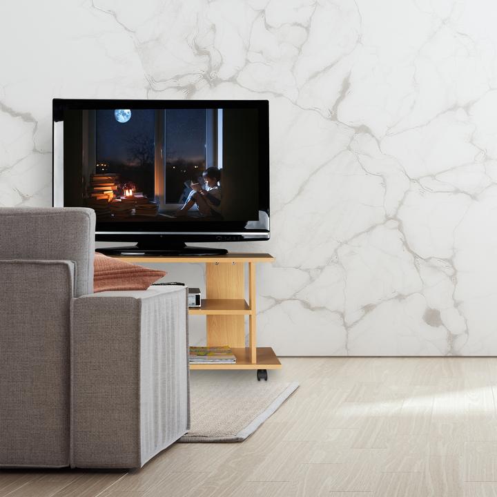 Immagine prodotto Relaxdays Mobiletto per la Televisione con Ruote (80 x 40 x 45 cm)
