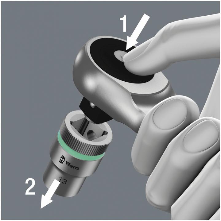 Produktbild Wera 8100 SB 7 Zyklop Metal-Knarrensatz (19 mm, 8 mm, 10  mm, 14 mm, 18 mm, 11 mm, 12 mm, 17 mm, 15 mm, 13 mm, 9 mm, 16 mm)