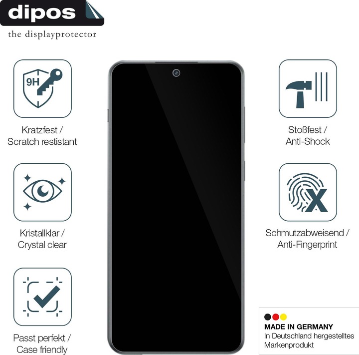Actual product image Dipos Anti-Shock Screen Protector Clear (1 Piece, OnePlus Ace 3)