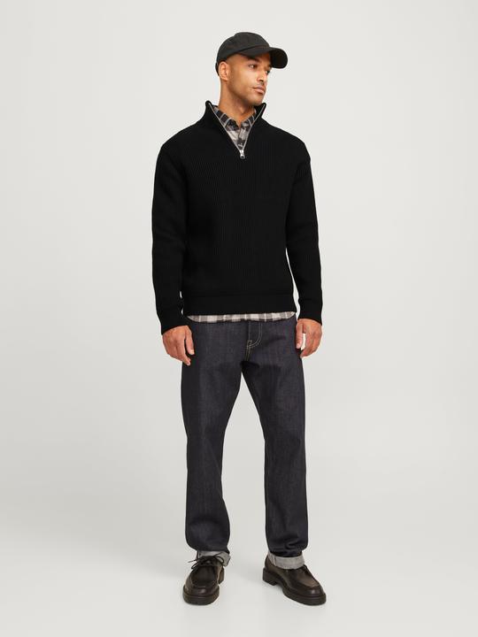 Produktbild Jack & Jones RDD Einfarbig Strickpullover mit Rundhals Strickpullover mit Rundhals (M)