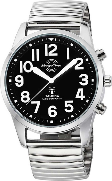 Master Time MTGA-10869-22Z Herrenuhr Talking sprechende Funk-Armbanduhr 43mm (Funkuhr)