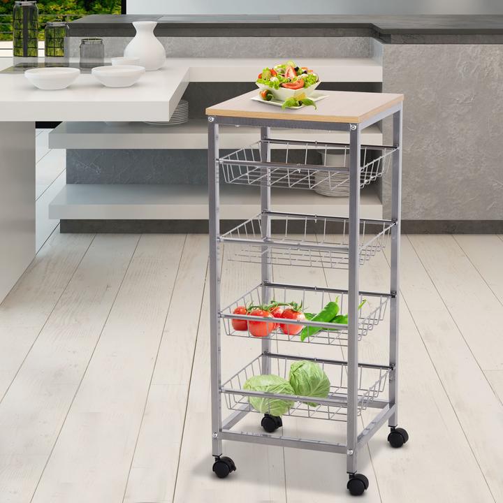 Actual product image Homcom Kitchen trolley