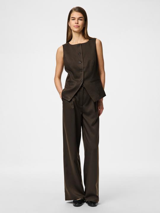 Actual product image Pieces PCFALKA NADELSTREIFEN Hose mit weitem Bein (S)