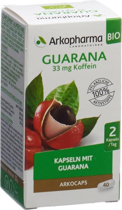 Actual product image Arkopharma Arkocaps Bio Guarana Kapseln (40 Piece, Capsules, 40 g)