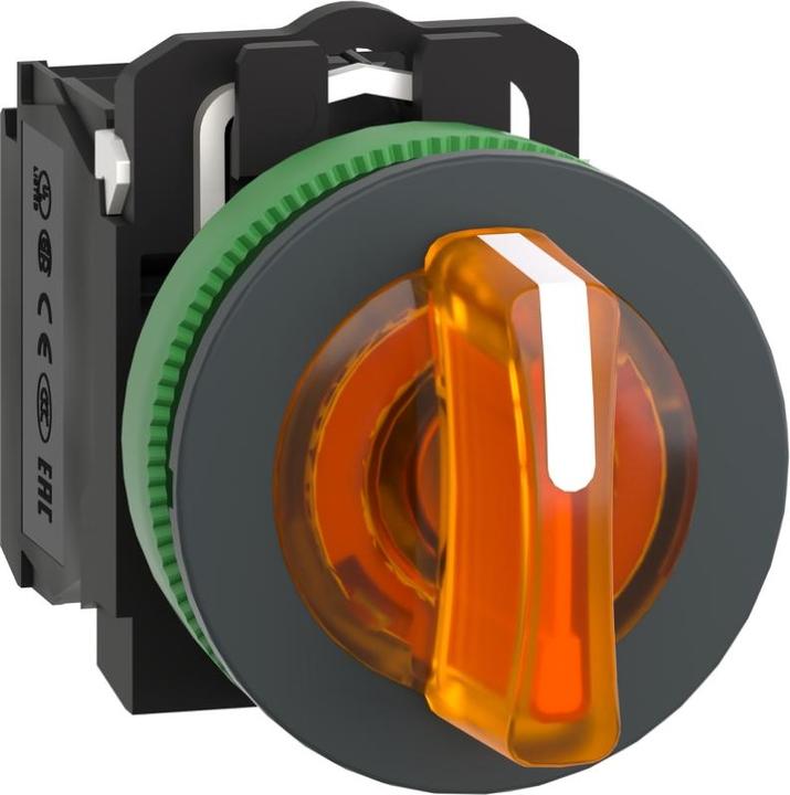 Produktbild Schneider Electric Schneider LeuchtwahlschalterXB5FK135G5kompl Flush Kunststoff or 30mm 110V